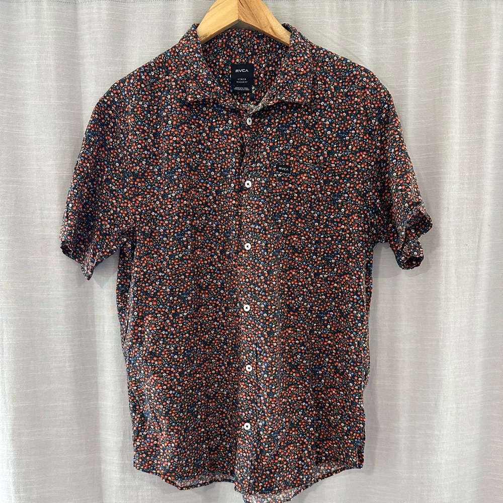 RVCA COSTELLO FLORAL SHORT SLEEVES